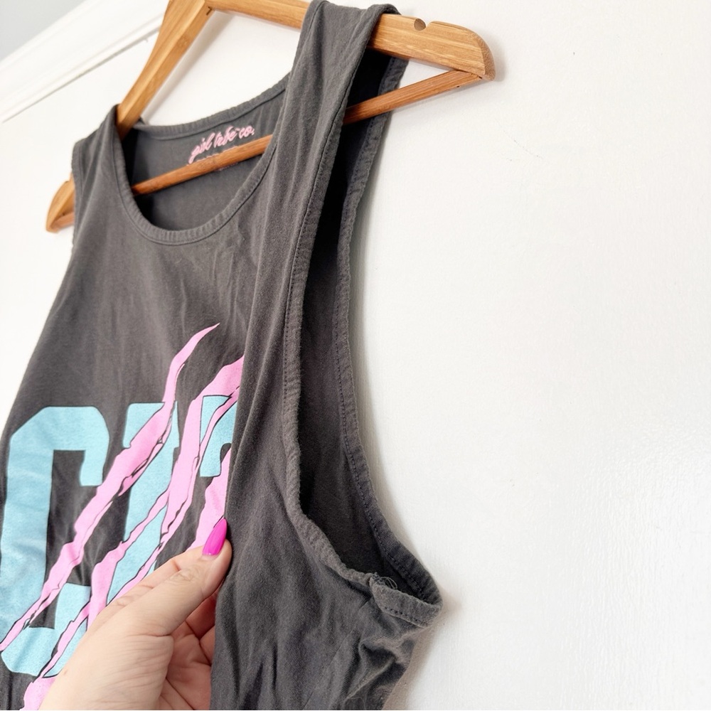 Girl Tribe Co CLT Cat Scratch Tank Grey XL - Picture 4 of 5